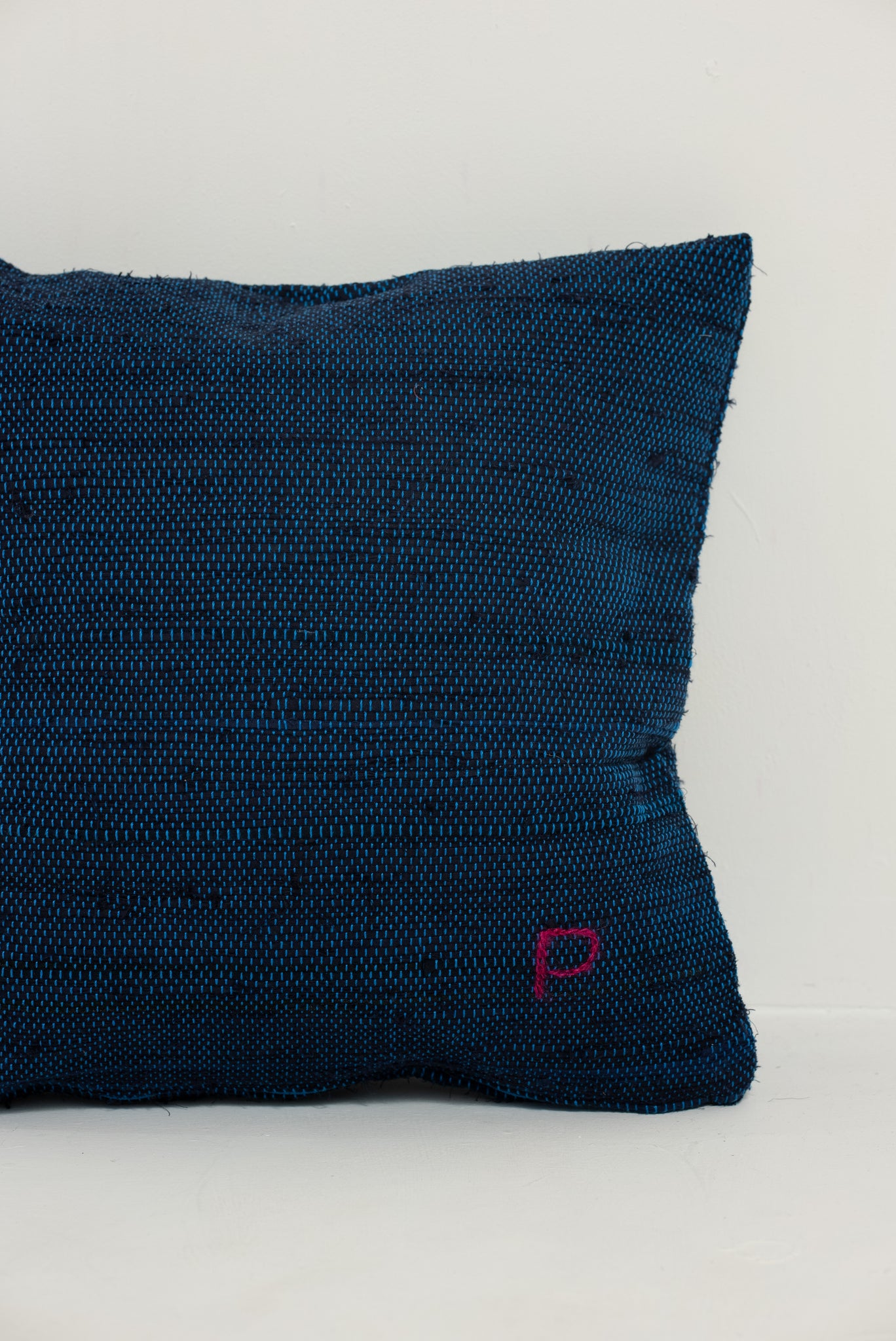 35cm Navy Sakiori Cushion Cover